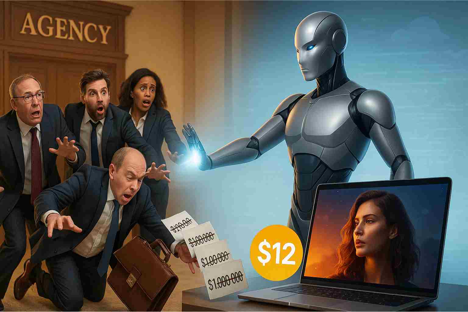 I Created a Real Human Ad - No Camera, No Crew, $12 Budget!